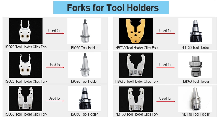 Hsk63f CNC Tool Clips Changer Replacement Tool Holder Forks