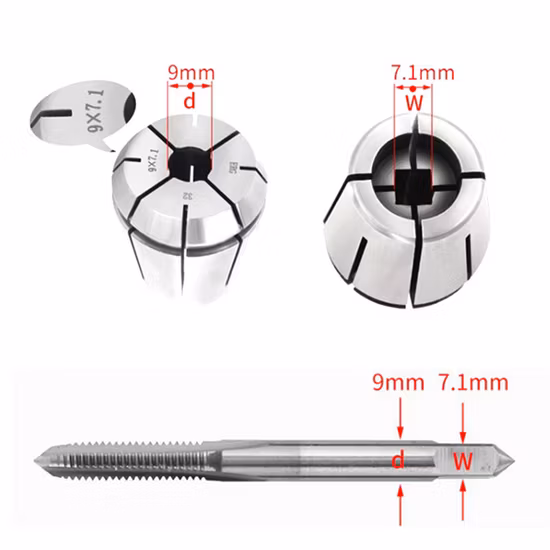 ツールホルダー Er25 Er32 Er40 コレットチャック用の精密フルサイズ Erg タッピングコレット